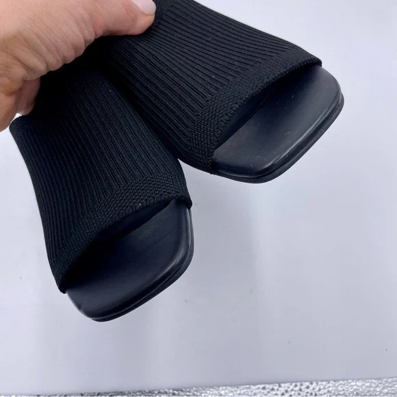 NEW Everlane Black Glove ReKnit Mule Heel Sandal in Size 9.5 - Picture 4 of 12